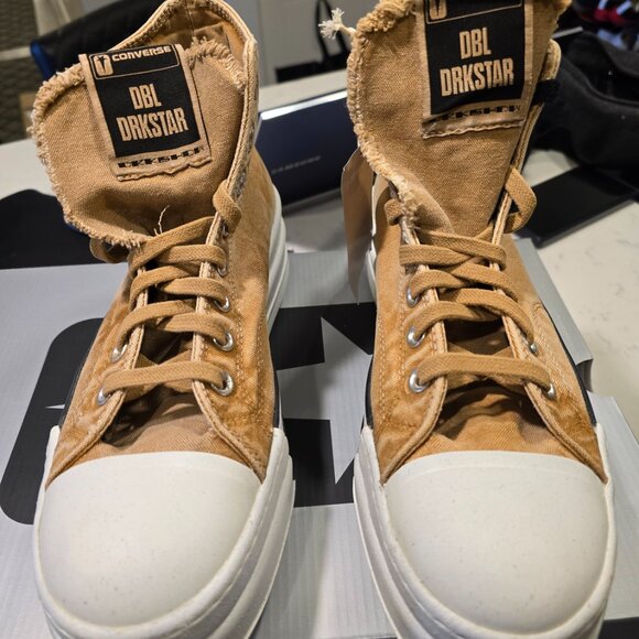 Converse x DRKSHDW DBL DRKSTR OVERDYE Chuck 70 ‘Blonde' A06756C MENS SIZE 10 NEW - Picture 8 of 16